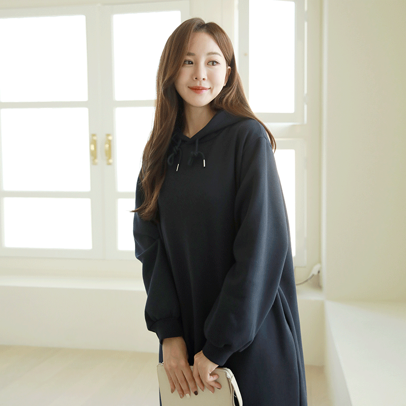 clicknfunny-포시트 기모후드원피스♡韓國女裝連身裙