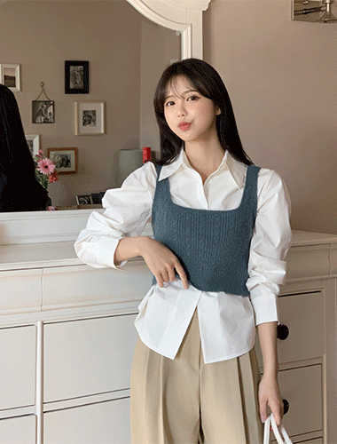 flymodel-[♥1월 6일 23:00시까지 5%할인♥] 슈르크-vest (주문폭주!)♡韓國女裝上衣