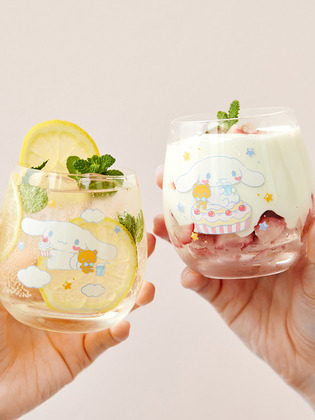 【限時優惠】Sanrio - Cinnamoroll Glass 玉桂狗玻璃杯 (2件套)