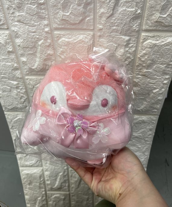 正能量企鵝 櫻花盛開春日公仔