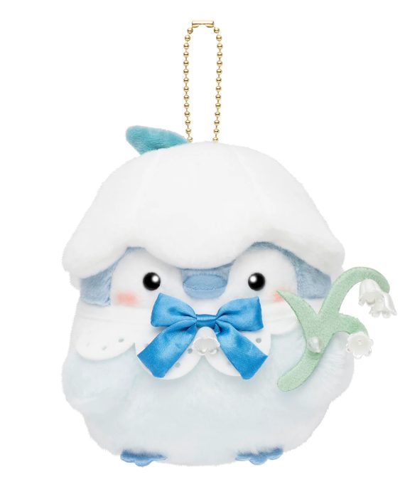 正能量企鵝 清晨露珠閃耀的幸福鈴蘭公仔匙扣