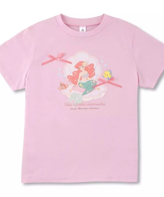 Ariel 粉色短袖T恤 小美人魚 Illustrated by mikko