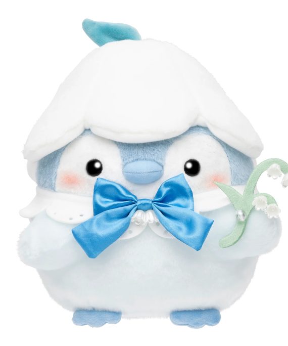 正能量企鵝 清晨露珠閃耀的幸福鈴蘭玩偶