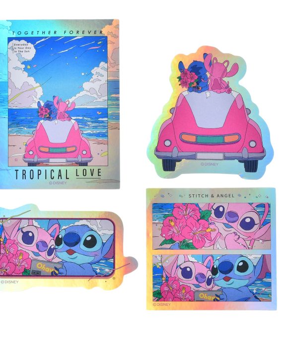 史迪仔&天使 貼紙 全息圖 Sticker Collection STITCH & ANGEL